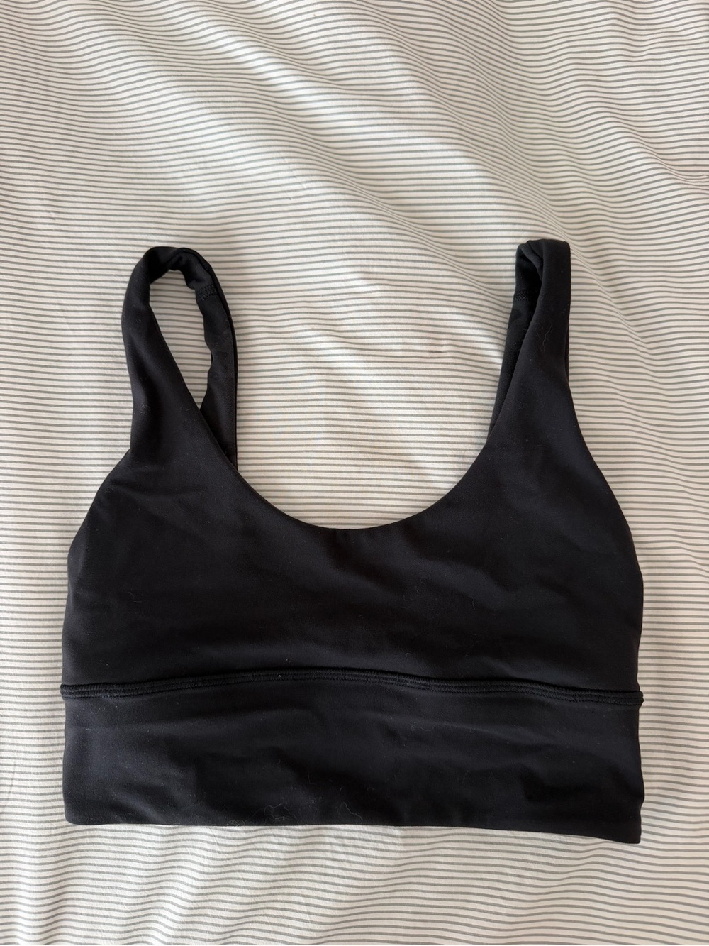 lululemon athletica Black Scoop Neck Sports Bra